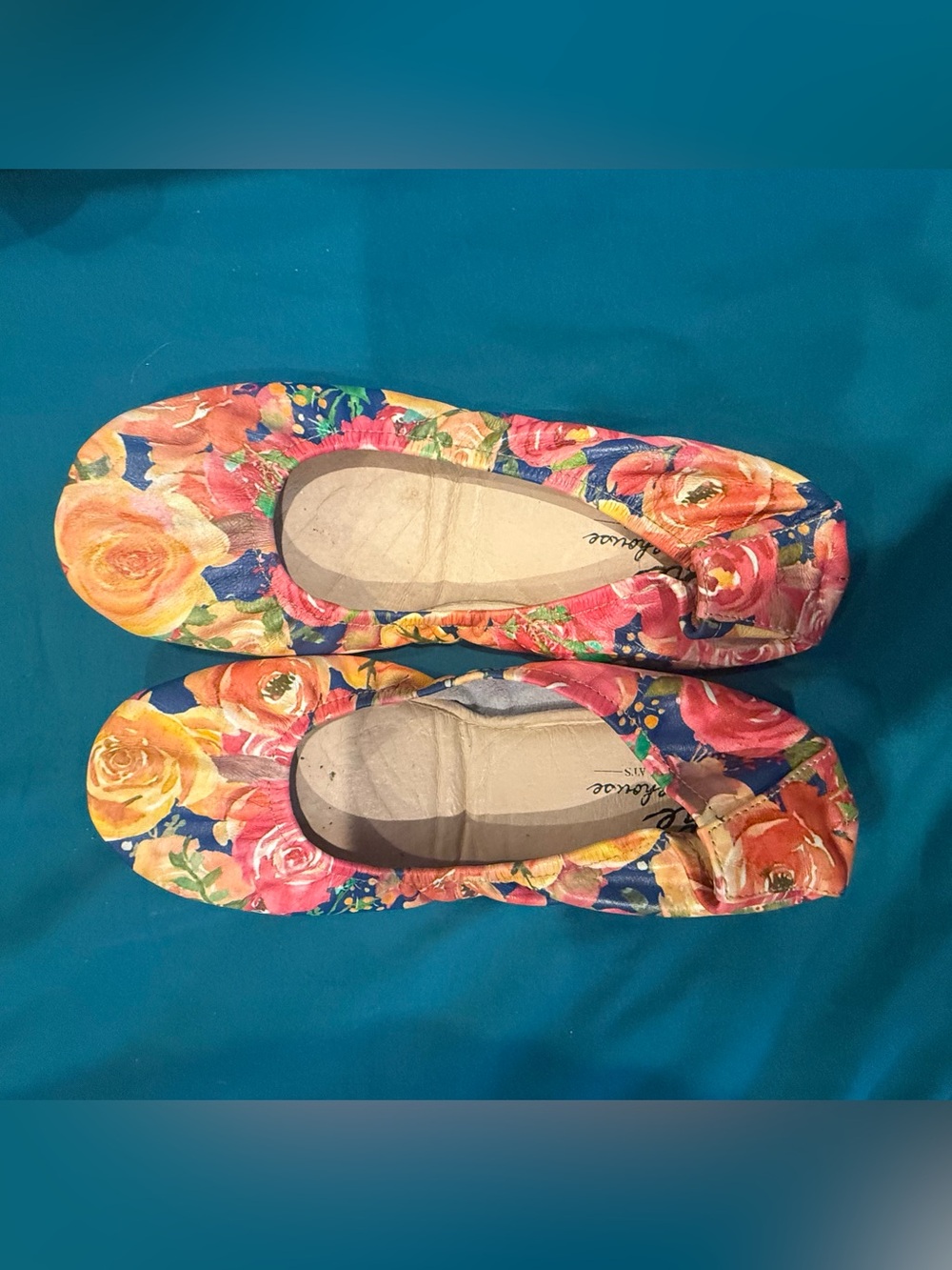 Floral Ballet Flats 8 Storehouse Flats. Foldable